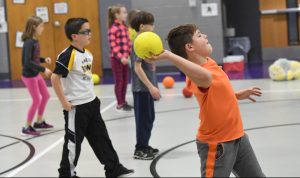 Elementary Students in PE