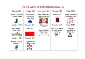 12 Days of Christmas Dress Up