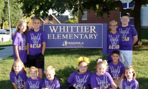Students At Whittier Sign