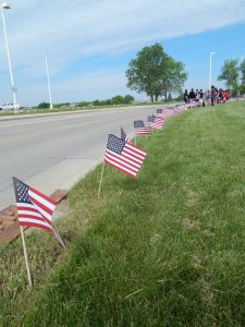 Memorial Day Flag Display