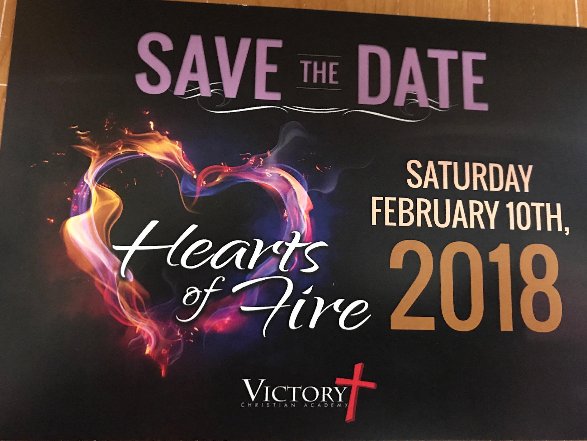 Hearts of Fire Invitation front