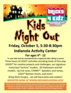 Kids Night Out Oct 2018 for digital backpack