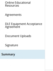 PowerSchool Enrollment Summary Navigation Icon