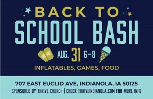 Back to School Bash 8.5x5.5