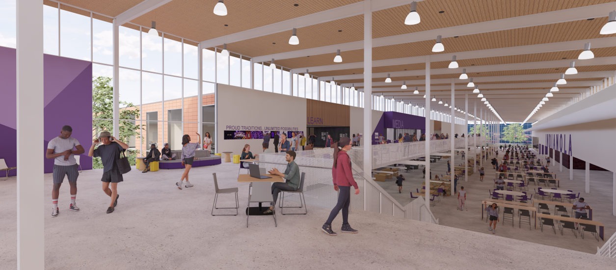 Conceptual Image of Proposed New IHS Commons Area
